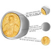H0b9e4cefa5e442e9903166802c8a3129B Gilded Trend European and American Hip-hop Exaggerated Titanium Steel Jesus Ring Men Gift Religious Jewelry Wholesale