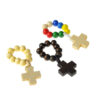H0c25f6cf28b948059b1681148731ebbbB KOMI Natural Wooden Bead Finger Chain Rosary Cross Catholic Rosary Hand Woven Ring
