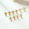 KOMI High-grade Exquisite Niche Design High-end Cross Stainless Steel Cross Earrings