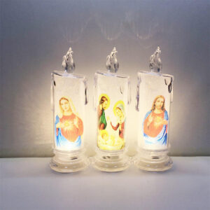 Komi Hot Selling Acrylic Simulation LED Light Electronic Candle Home Holiday Decoration