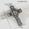KOMI New Design Vintage Cross Pendants Religious Keychains Accessories