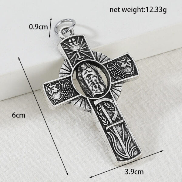 KOMI New Design Vintage Cross Pendants Religious Keychains Accessories