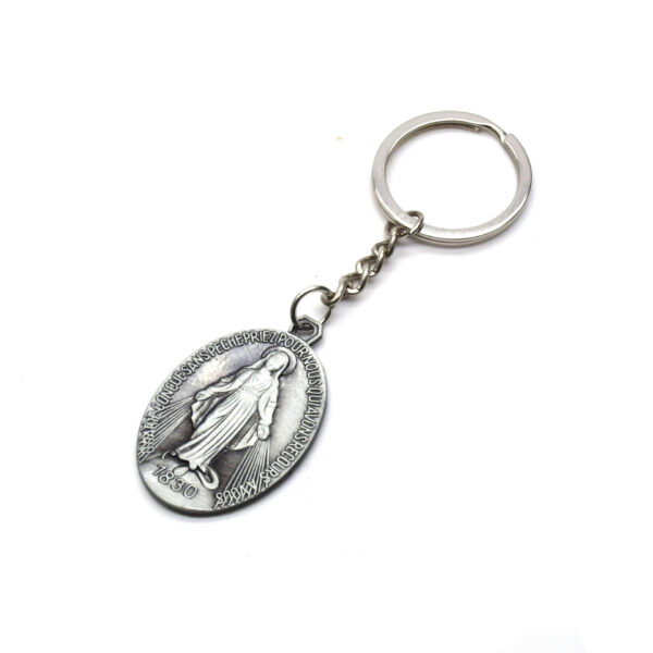 Komi New 3*4.4CM Virgin Mary Pendant Key Ring Pendant OUR MARIE Keychains