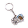 Catholic Metal Alloy Jesus St Christopher Czestochowa Madonna Religious Rose Keychain Christian Church Key Ring