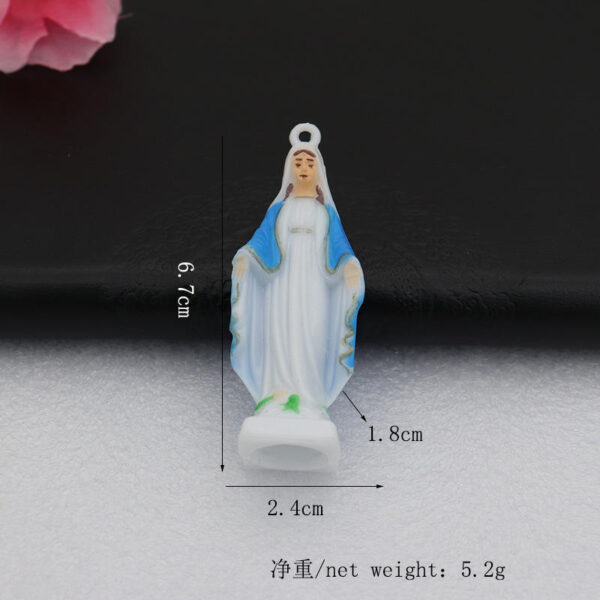 Factory Direct Sales Cross Border Source Spot Supply Fluorescent Color Jewelry Pendant Car Bag Plastic Keychain Pendant