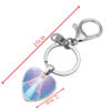 KOMI Religious Fashion Accessory Virgin Mary Heart Charms Keychain Metal Keyrings Keychains for Women Birthday Crafts Gifts