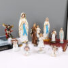 Hot Selling Two-handed Palm Our Lady of Lourdes Virgin Statue Decorations Religious Interior Decoration Gifts Resin Crafts