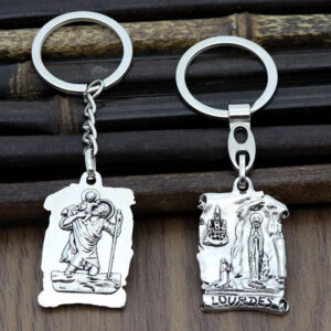 H14af9502bb84433ebb81235954719487u Factory Spot Wholesale Metal Jewelry Pendant Necklace Religious Jewelry Christian Pendant Saint Keychain Pendant