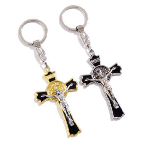 Wholesale Christian Gifts Metal Souvenirs Religious Jesus Charms Pendant Keychain Keyring for Man and Woman