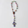 H17507ff4db1c4446bbc9efc3e2b1610dm KOMI Colored 8mm Rose Beaded Imitation Pearl Small Rosary Bracelet