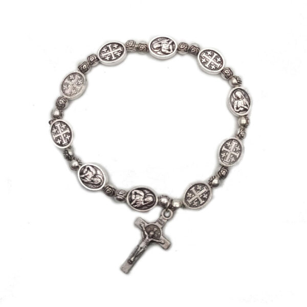 H1ad93d540ca94180921a34a10395e895S Komi Wholesale Jewelry Sailing Jewelry Christian Jesus Cross Beads Bracelet Cross Rosary Bracelet
