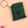 New Mini Bible Pendant Multi Tool Jesus Cross Leather Holy Bible Gift Keychains