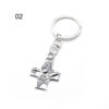Foreign Trade E-commerce Source Angel Cross Keychain Religious Jewelry Pendant Ring Jewelry Gift