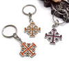 Komi New Cross JERUSALEM Keychain Pendant Relihious Accessories