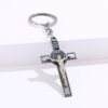 Hot Metal Christian Catholicism Holy Crucifix Gift Keychain Religious Pendant Jesus Cross Key Chain Keyring
