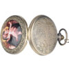 KOMI Wholesale Vintage Classic Large Pocket Watch Religious Virgin Mary and Jesus Motif Quartz Pocket Watch for Men Women Gift