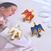 KOMI Exquisite Light Body Pigeon Cross Brooch Clothing Accessories Gift Badge