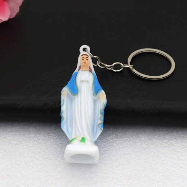 Factory Direct Sales Cross Border Source Spot Supply Fluorescent Color Jewelry Pendant Car Bag Plastic Keychain Pendant