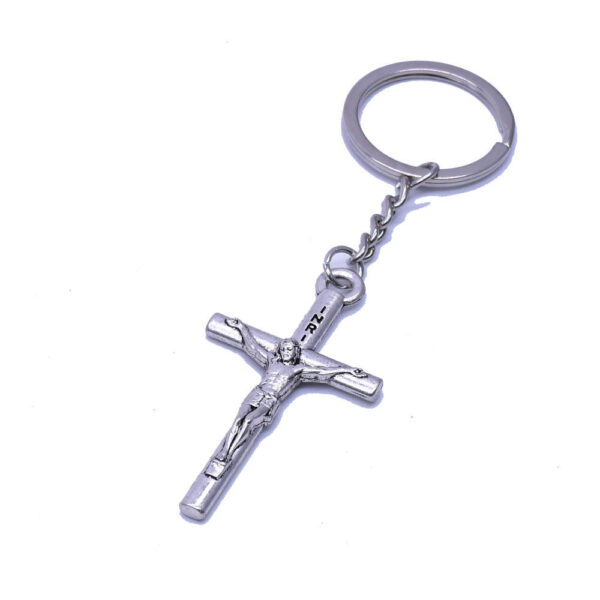 H2945e173e88d4247a79437ed851a293dv Komi Alloy Metal Catholic Religious Christian Crucifix Jesus Cross Jewelry Accessories Gift Keychain