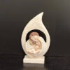 KOMI Home Office Garden Decorations Cream Resin Holy Family Statues Table Pillar Ornaments Children Learning Crafts Gifts