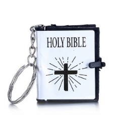 H2d26b0abbc8443a1a556a0299acb08d9s Mini HOLY BIBLE Jewelry Small BIBLE Pendant Keychain Catholic Keyholder