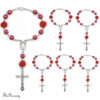 H2d455f1fec694d5da100c500940cf12aZ KOMI Pearl Large Resin Rose Rosary Bracelet Cross Pendant Religious Jewelry