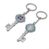 Hot Selling Saint Benedict Key Shaped Pendant Key Chain Jesus Crucifix Ring Holder Religious Trinket Metal Keychain