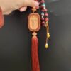 KOMI New Jeus Boxwood Cross Car Pendant Cross Car Hanging Jewelry