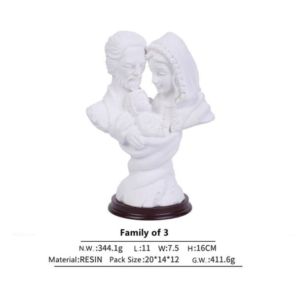 KOMI Creative Resin Crafts Holy Relics Baptism Portrait Statues Desk Ornaments Religious Polyresin Home Decorations