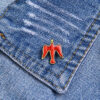 KOMI Exquisite Light Body Pigeon Cross Brooch Clothing Accessories Gift Badge