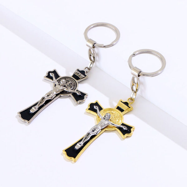 Wholesale Christian Gifts Metal Souvenirs Religious Jesus Charms Pendant Keychain Keyring for Man and Woman