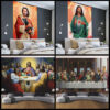 H3725c377125c477aaa68bf7837080ac1Z Komi Tapestries Jesus Last Supper Series Bedroom Living Room Background Cloth Room Wall Tapestry Wall Hanging