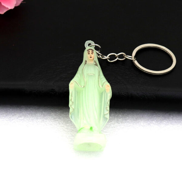 Factory Direct Sales Cross Border Source Spot Supply Fluorescent Color Jewelry Pendant Car Bag Plastic Keychain Pendant