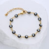 H3ccf6678483848edbb64eb3a8c1e7622v Komi Stainless Steel Round Gold Eye Bracelet Bracelet Accessory Drops Oil Eyes Bracelet