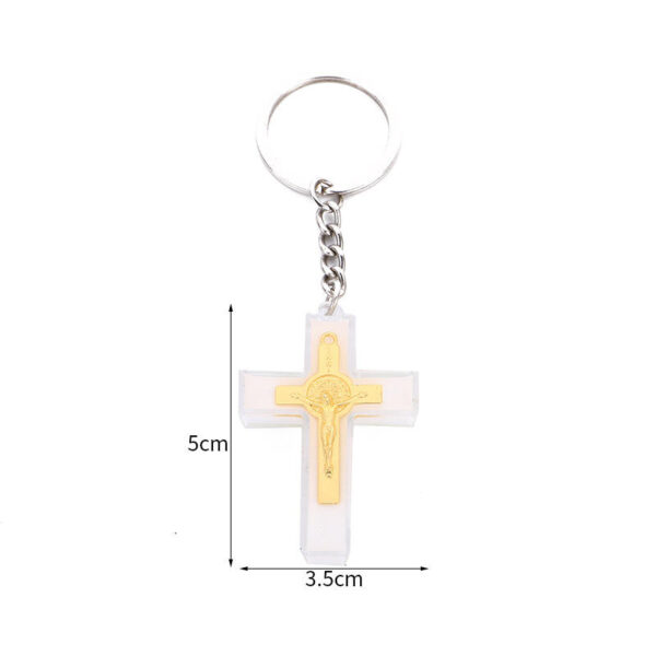 KOMI Multi-Color Plastic Cross Metal Crucifix Charms Pendants for Jewelry Necklace Bracelet Making Accessories