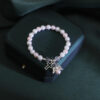 KOMI Christian Gifts Cross Bracelet for Women Dainty Crystal Pearl Beaded Bracelets Cross Angel Charms Cuff Bracelets for Women