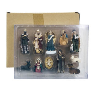 Cross Border Christmas Manger Group Ornaments Religion Jesus Birth Christmas Gift Gift Resin Crafts