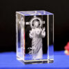 H454acff7aae1471986344b40c9dc78a2k Creative 3D Crystal Carving Jesus Cross Transparent Crystal Crafts Home Crystal Ornaments 5*5*8cm Factory Wholesale