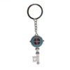 Hot Selling Saint Benedict Key Shaped Pendant Key Chain Jesus Crucifix Ring Holder Religious Trinket Metal Keychain