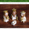 Christmas Gifts Cartoon Jesus Was Born Manger Ornaments Virgin Figures Resin Crafts Home Lighting Decorations Sculpture