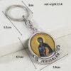 KOMI New Virgin Mary Jesus Religion Character Sticker Keychain Accessory