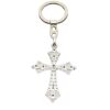 Wholesale Zinc Alloy Crucifix Gold Metal Christian Gifts Keychain Jesus Cross Charms Pendant Keychain Keyring