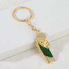 KOMI Crucifix Necklace Jesus Zircon Pendant Keychain Jewelry Accessories