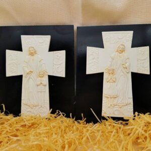 Komi Holy Mary of the Holy Heart for Boys and Girls Baptisms Creative Hanging Board Resin Religious Crafts