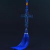 Retro Artificial Crystal Glass Cross Tassel Tassel Pendant Car Pendant Key Chain Pendant
