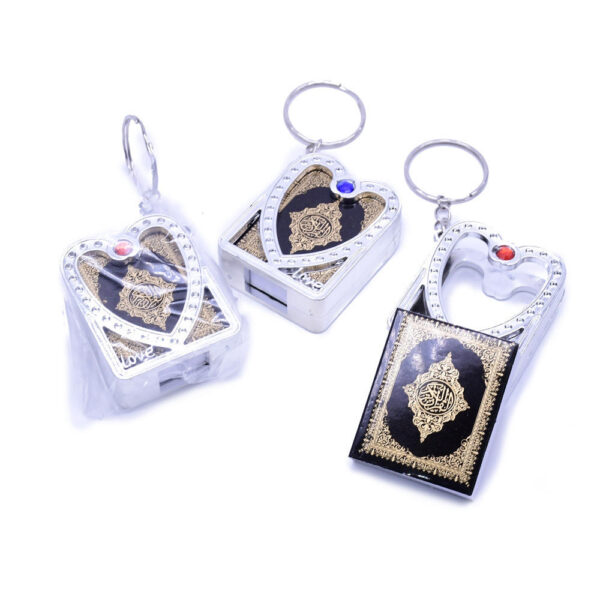Komi Wholesales Plastic Religious Islamic Mini Koran Pendant Key Chain Ornaments Pendant Keychain