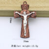 Catholic Christianity Jesus Cross Necklace Jewelry Pendant Keychain Accessories Jewelry Crafts Wholesale