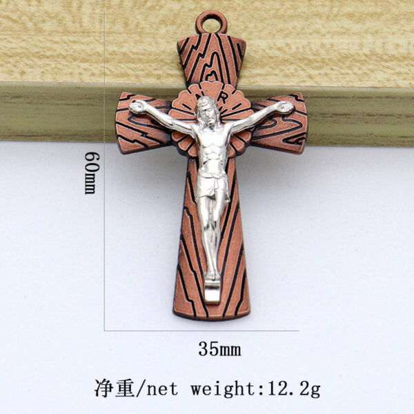 Catholic Christianity Jesus Cross Necklace Jewelry Pendant Keychain Accessories Jewelry Crafts Wholesale