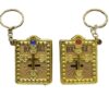 Creative Christian Catholicism Holy Gift Mini Bible Keychain Religious Pendant Jesus Cross Key Chain Keyring