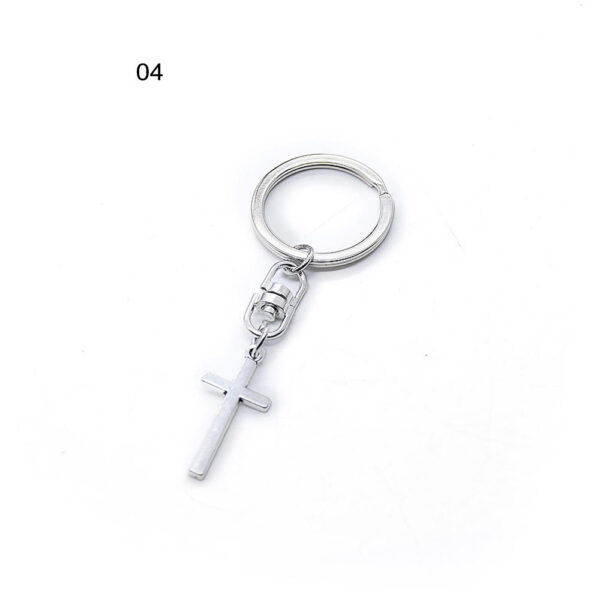 Foreign Trade E-commerce Source Angel Cross Keychain Religious Jewelry Pendant Ring Jewelry Gift